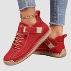 Women lightweight walking sneakers with wide toe box slip-on cushioned sole