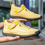 Women lightweight walking sneakers with wide toe box slip-on cushioned sole