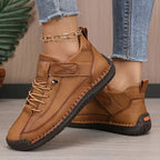 Women lightweight walking sneakers with wide toe box slip-on cushioned sole
