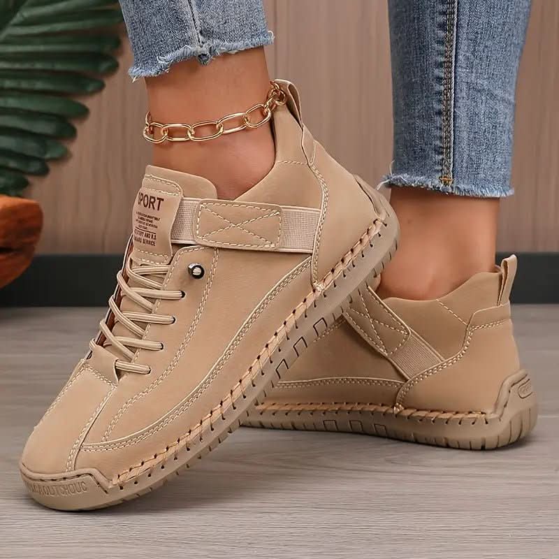 Women lightweight walking sneakers with wide toe box slip-on cushioned sole