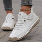 Women lightweight walking sneakers with wide toe box slip-on cushioned sole