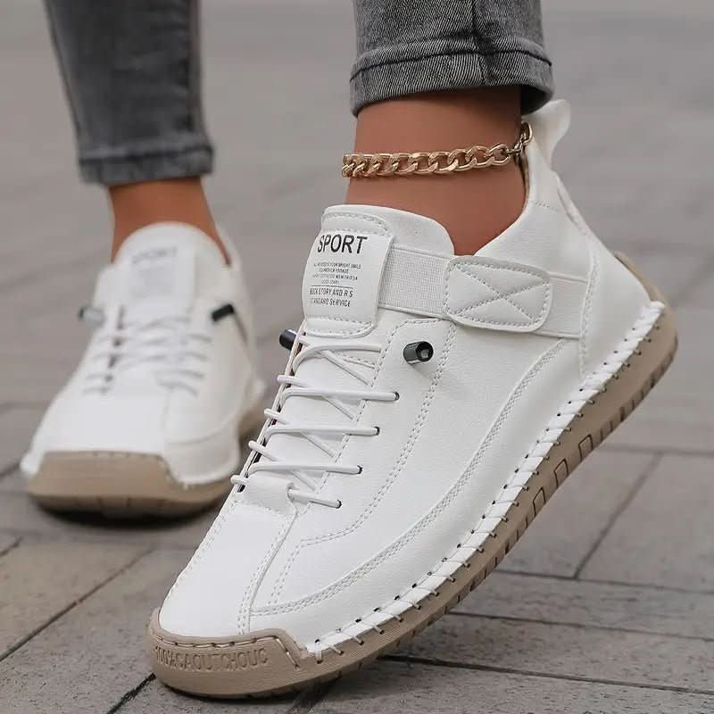 Women lightweight walking sneakers with wide toe box slip-on cushioned sole