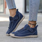 Women lightweight walking sneakers with wide toe box slip-on cushioned sole
