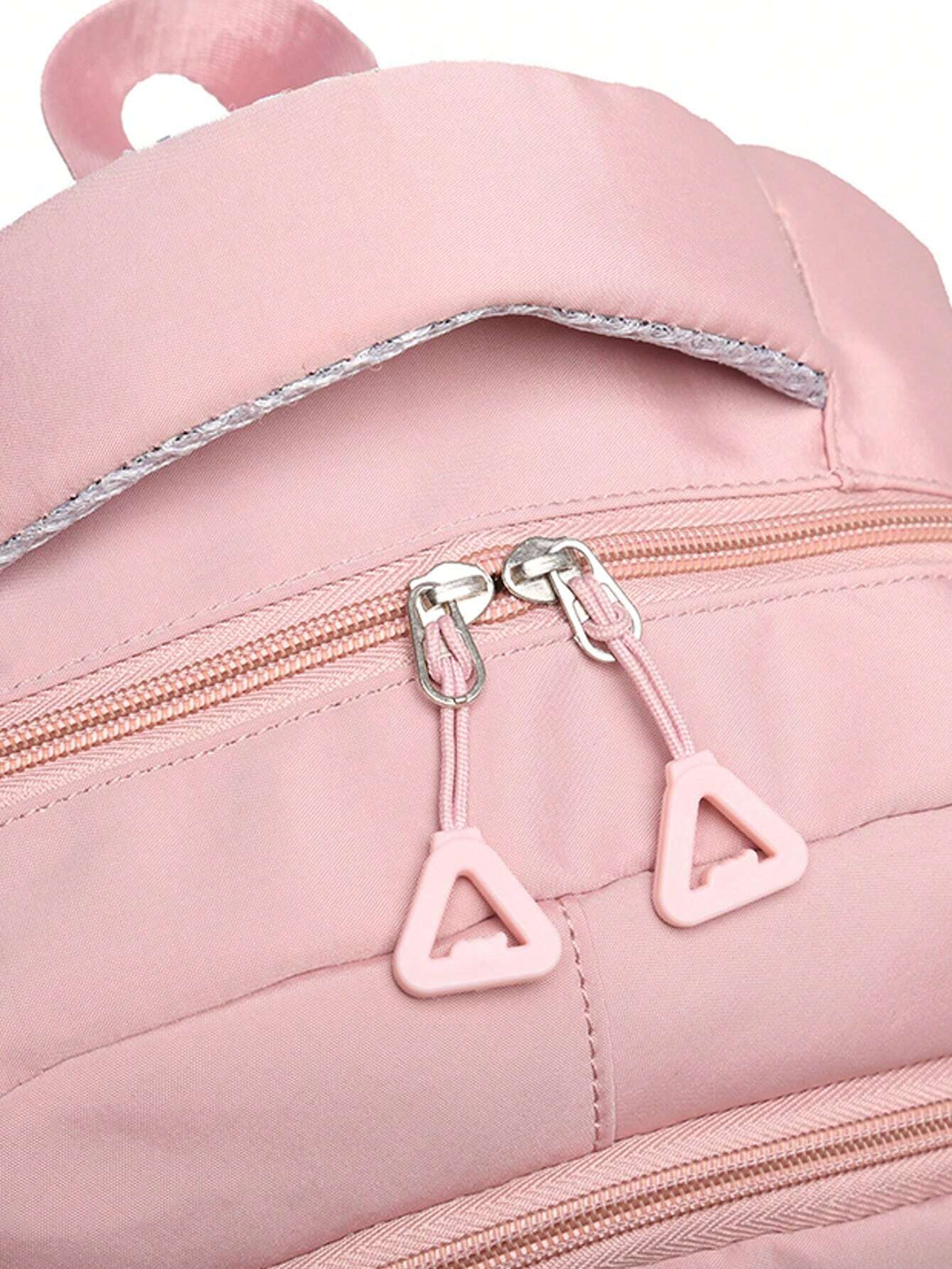 Mochila escolar meninas impermeável rosa com compartimento laptop e alças ajustáveis