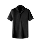 Conjunto masculino de algodão camisa e calças estilo casual coordenado