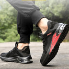 Sapatos de segurança com biqueira de aço, sola antifuros Kevlar e cabedal respirável
