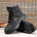 Sapatos de segurança com biqueira de aço e malha respirável antifuros ISO 20345