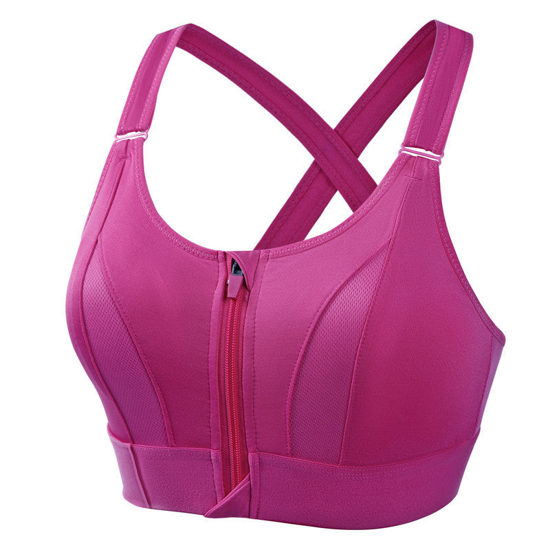 Sutiã desportivo feminino sem aros com suporte e alças largas