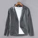 Blazer masculino de linho sem forro corte casual elegante