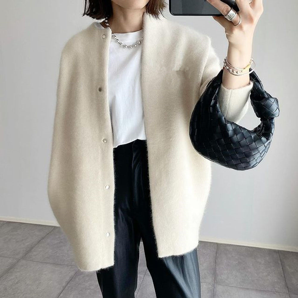 Cardigan feminino algodão manga longa disponível em várias cores