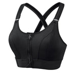 Sutiã desportivo feminino sem aros com suporte e alças largas