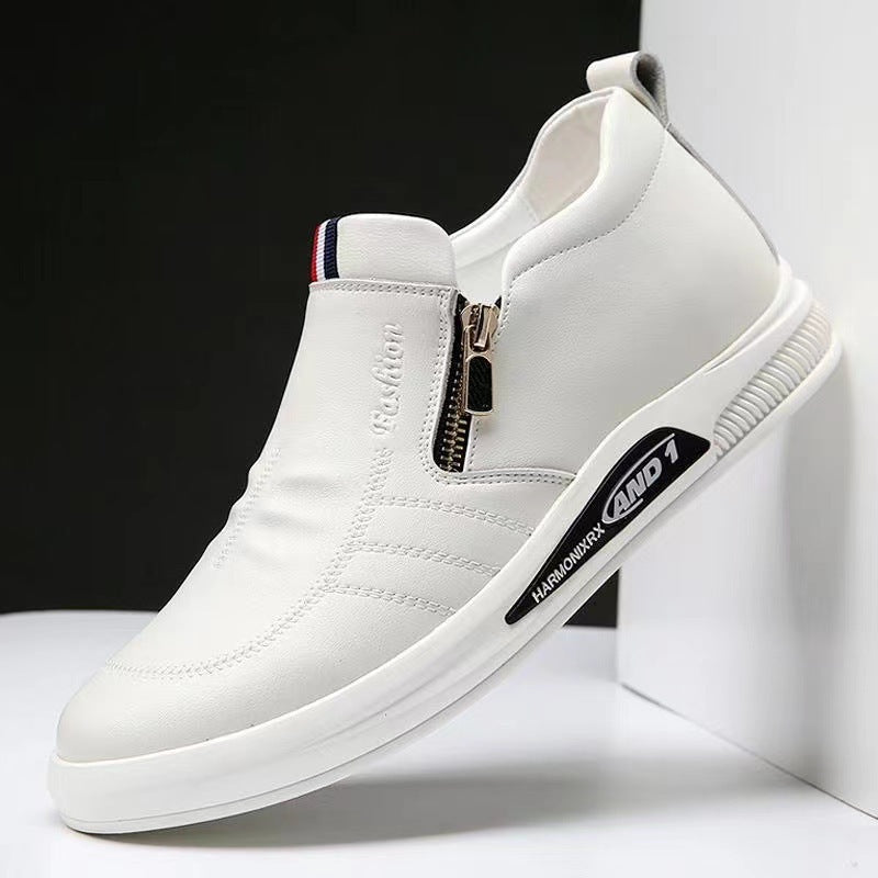 Mocassins em Couro para Homem | Zíper, Conforto Elegante