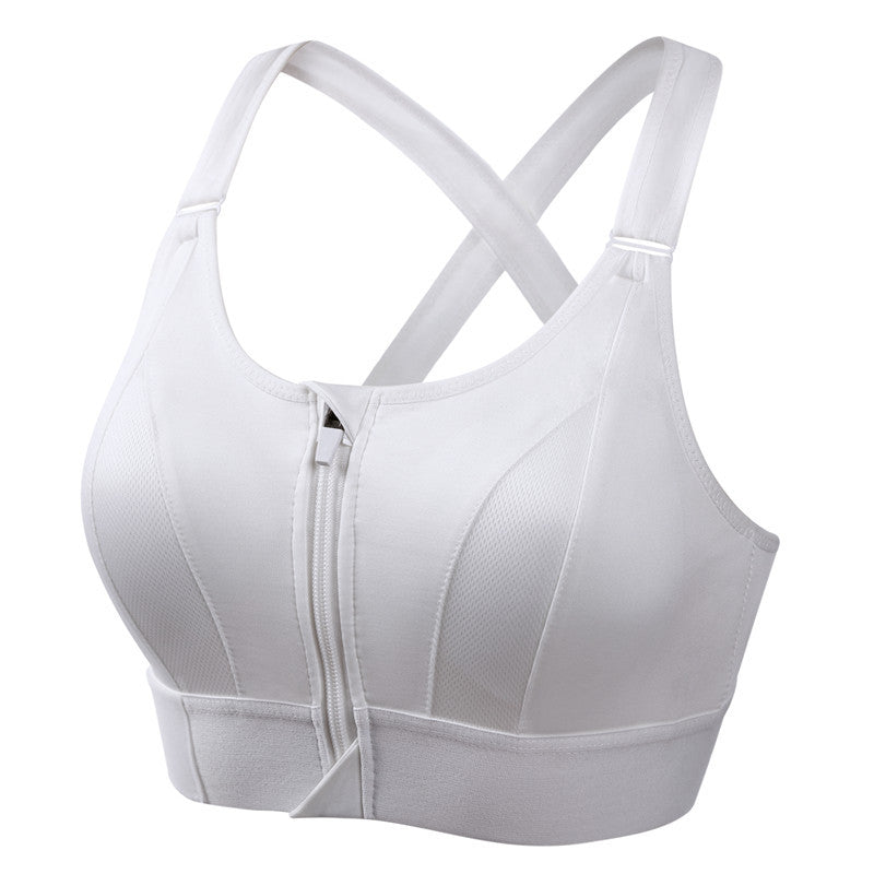 Sutiã desportivo feminino sem aros com suporte e alças largas