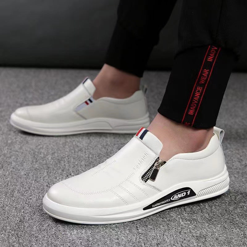 Mocassins em Couro para Homem | Zíper, Conforto Elegante