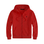 Sweatshirt homem casual com capuz e fecho éclair logo bordado equestre