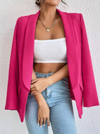 Blazer feminino estruturado elegante disponível em várias cores