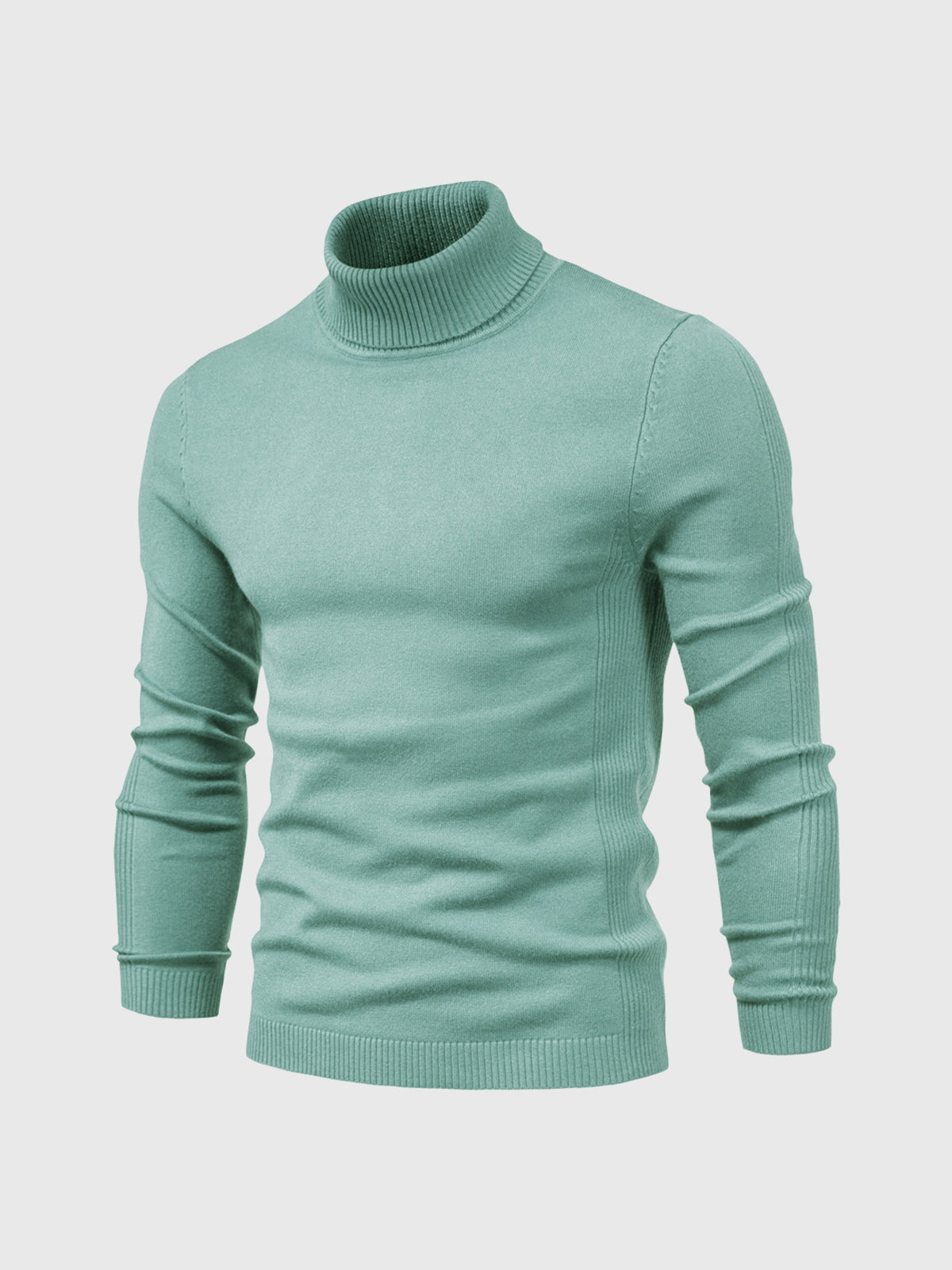 Camisola gola alta homem algodão lavável à máquina