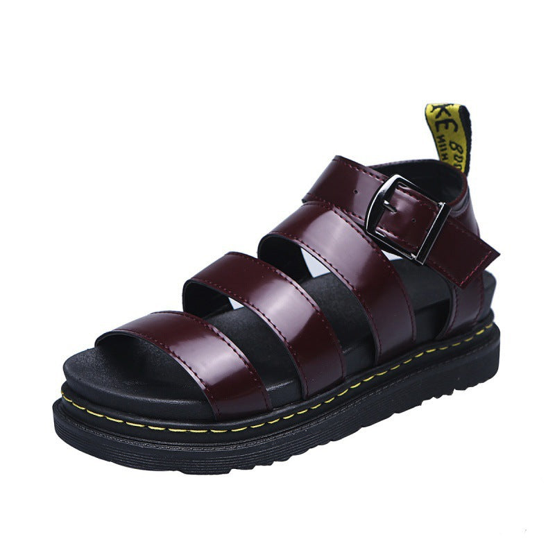 Sandálias sola grossa casual femininas em várias cores