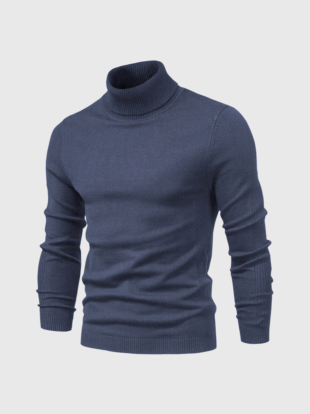 Camisola gola alta homem algodão lavável à máquina