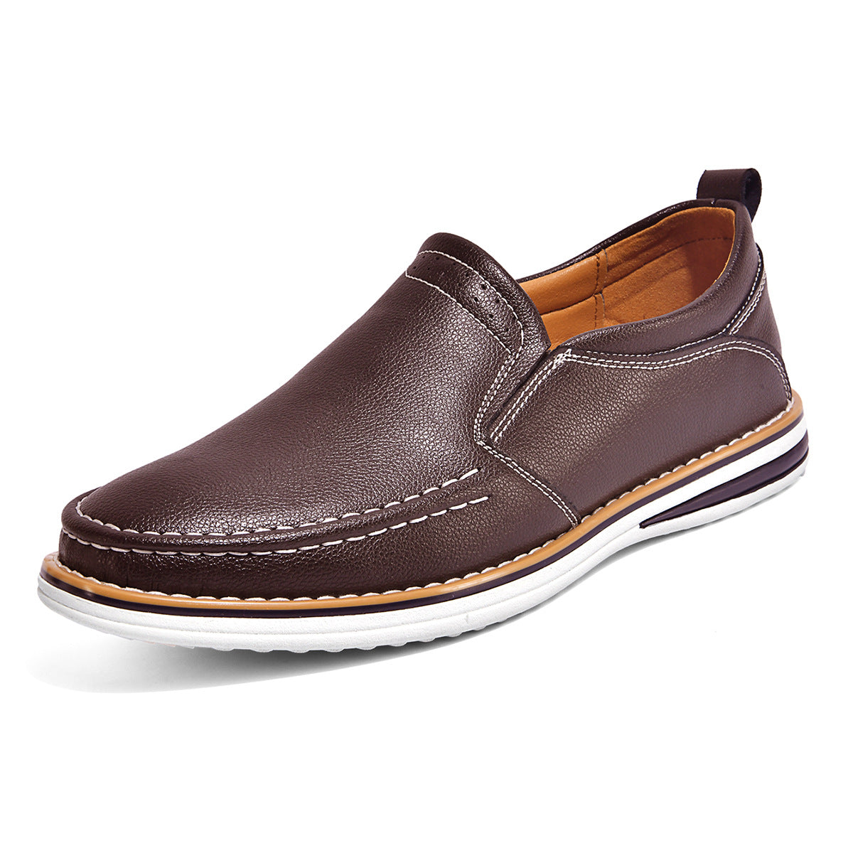 Mocassins de Couro para Homem | Preto, Marrom, Azul | Confortável