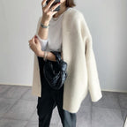 Cardigan feminino algodão manga longa disponível em várias cores