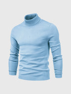 Camisola gola alta homem algodão lavável à máquina