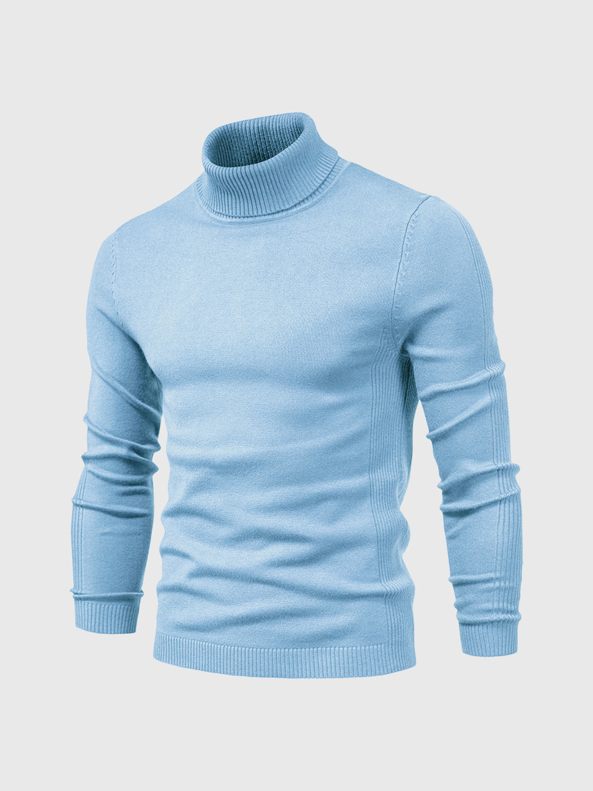 Camisola gola alta homem algodão lavável à máquina