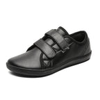 Sapatos de caminhada homem com fecho velcro em couro sintético