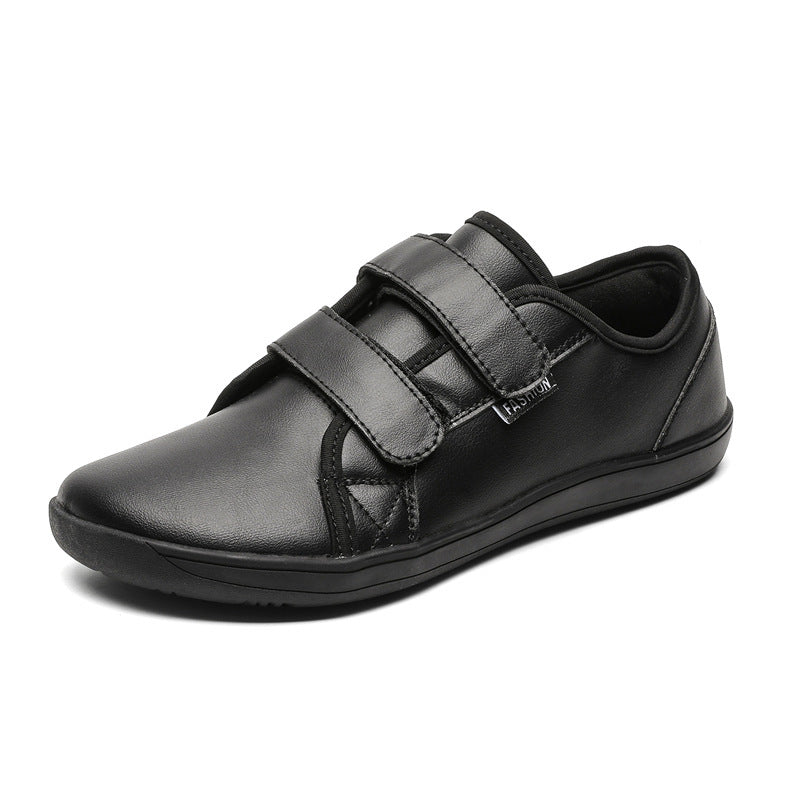 Sapatos de caminhada homem com fecho velcro em couro sintético