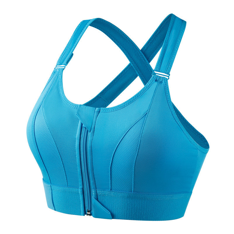 Sutiã desportivo feminino sem aros com suporte e alças largas