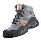 Sapatos de segurança com biqueira de aço e malha respirável antifuros ISO 20345
