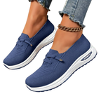 Sapatos ortopédicos slip-on acolchoados com suporte no médio-pé e sola antiderrapante