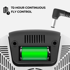 Armadilha elétrica para moscas USB com mecanismo rotativo automático