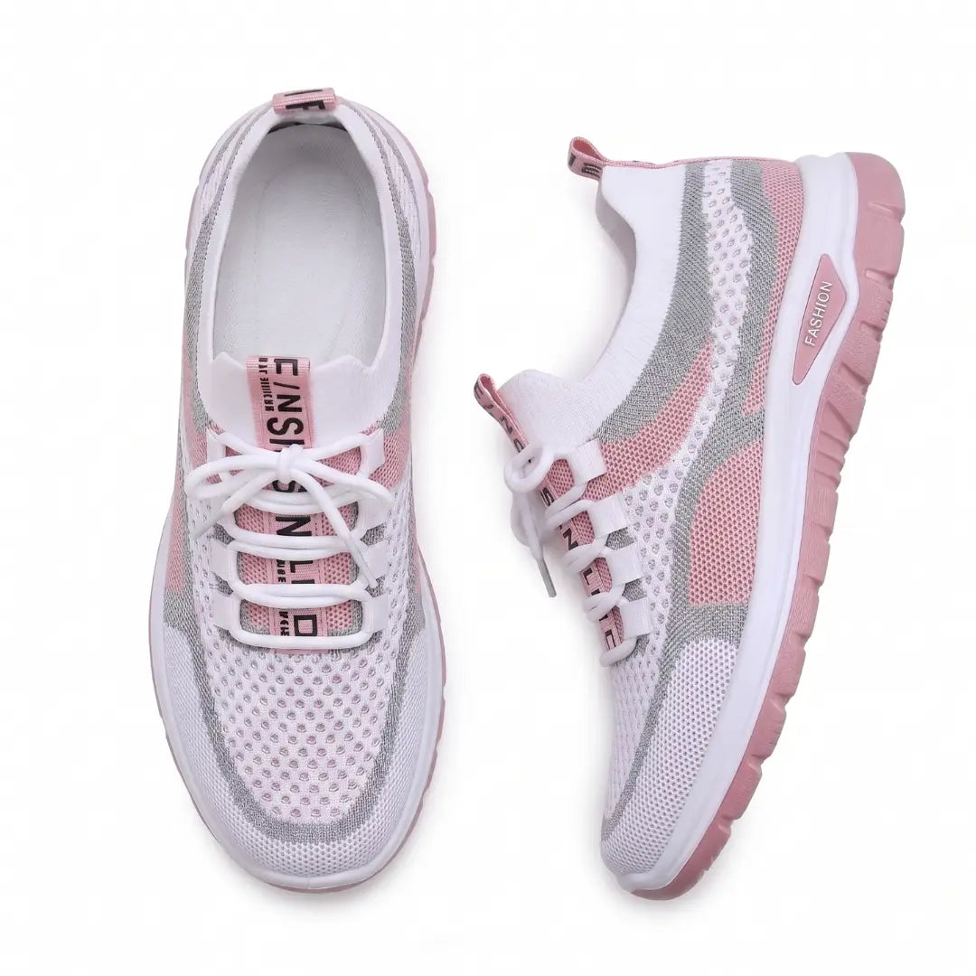 Sapatilhas slip on elásticas respiráveis para uso diário casual