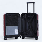 Conjunto de malas rígidas 3 peças hard shell com 4 rodas giratórias tamanhos S M L