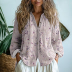 Blusa feminina estampa natural corte relaxado