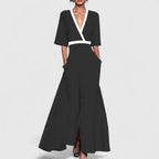 Vestido maxi feminino longo elegante disponível em várias cores