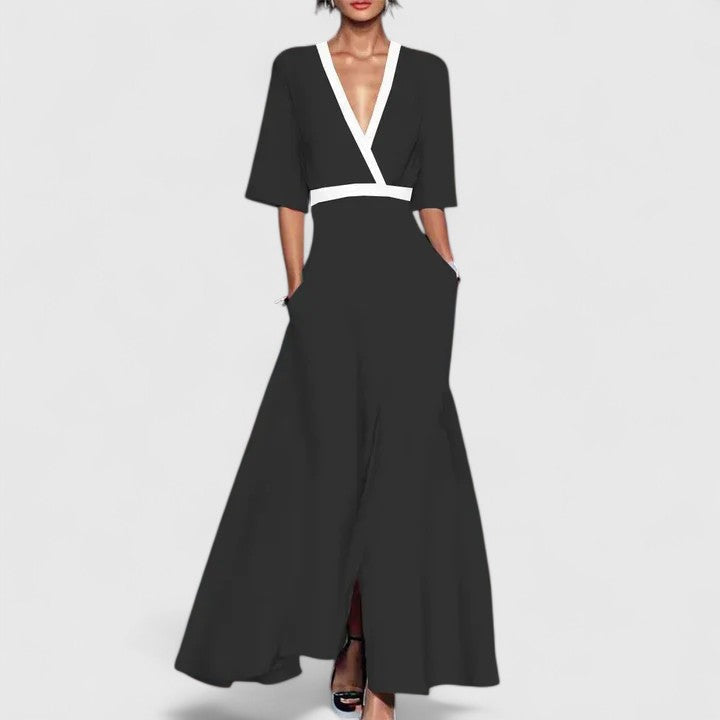 Vestido maxi feminino longo elegante disponível em várias cores