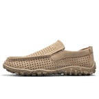 Loafers respiráveis homem slip-on design moderno