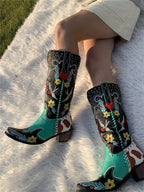 Botas cowboy mulher cano médio estilo western