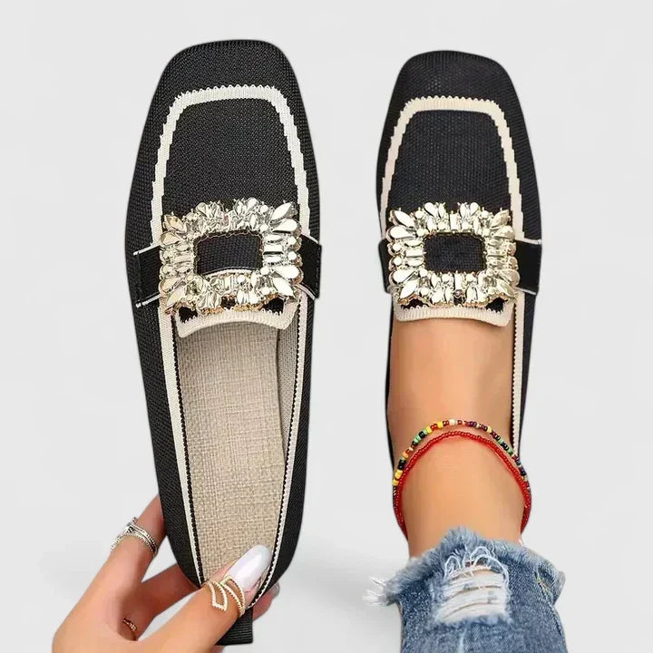 Mocassins ortopédicos femininos com palmilha almofadada e sola flexível