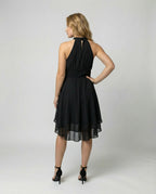 Vestido feminino com babados mini leve e elegante