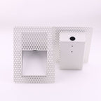 Luz de parede LED embutida com painel perfurado e sensor de movimento, 3W, para corredor e escadas