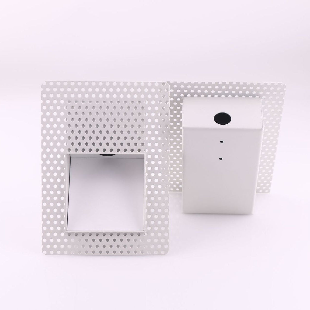 Luz de parede LED embutida com painel perfurado e sensor de movimento, 3W, para corredor e escadas