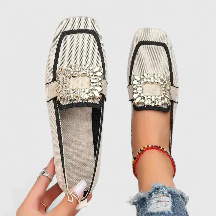 Mocassins ortopédicos femininos com palmilha almofadada e sola flexível