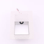 Luz de parede LED embutida com painel perfurado e sensor de movimento, 3W, para corredor e escadas