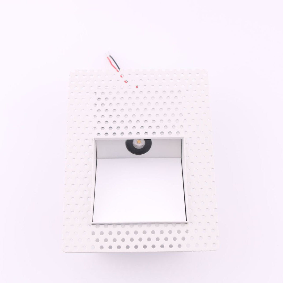 Luz de parede LED embutida com painel perfurado e sensor de movimento, 3W, para corredor e escadas