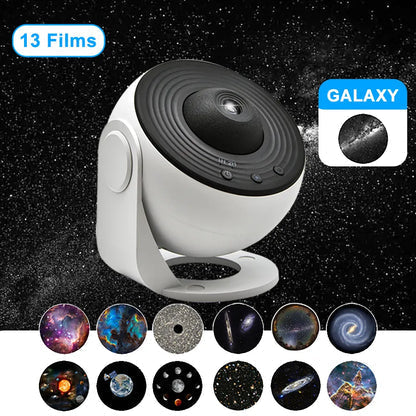 Projetor Galáxia LED 13 modos luz noturna estrelas planetas quarto