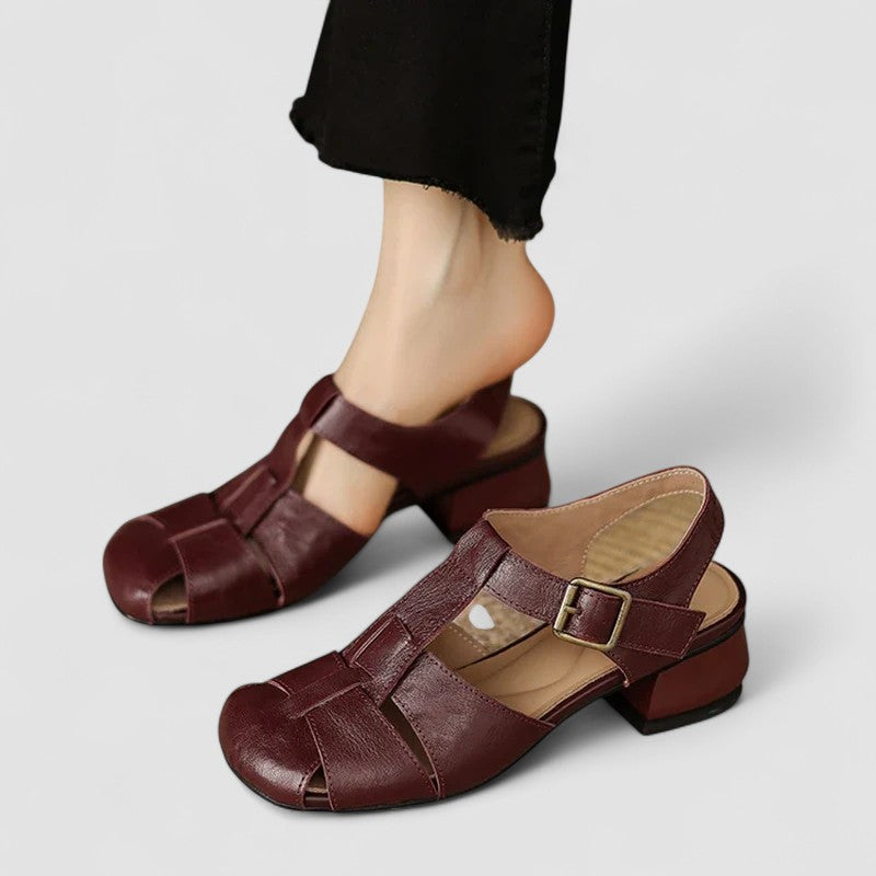 Sapatos Mary Jane femininos salto bloco bico quadrado ortopédico com fivela