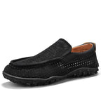 Loafers respiráveis homem slip-on design moderno